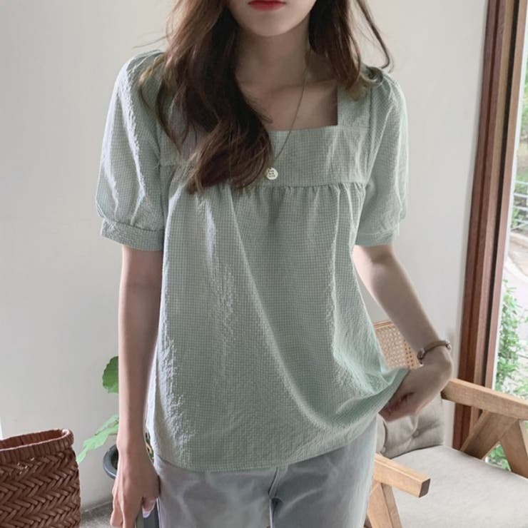 新作ブラウス シャツブラウス スクエアネック | shoppinggo | 詳細画像13 