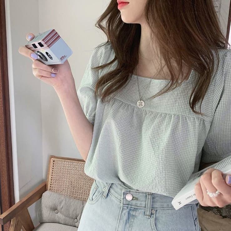 新作ブラウス シャツブラウス スクエアネック | shoppinggo | 詳細画像15 