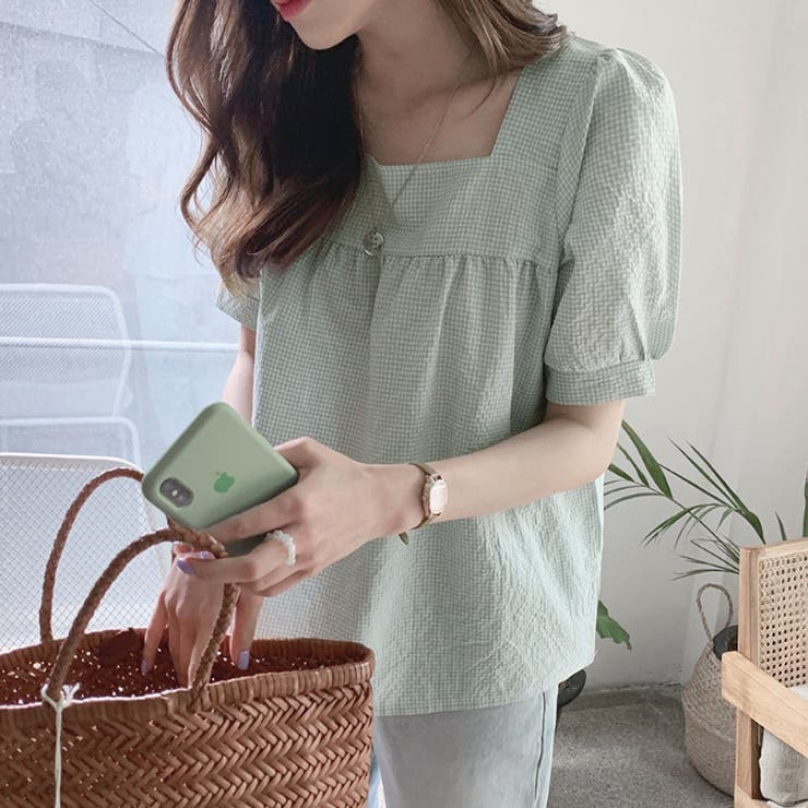 新作ブラウス シャツブラウス スクエアネック | shoppinggo | 詳細画像18 