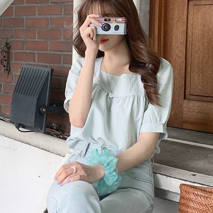 新作ブラウス シャツブラウス スクエアネック | shoppinggo | 詳細画像22 