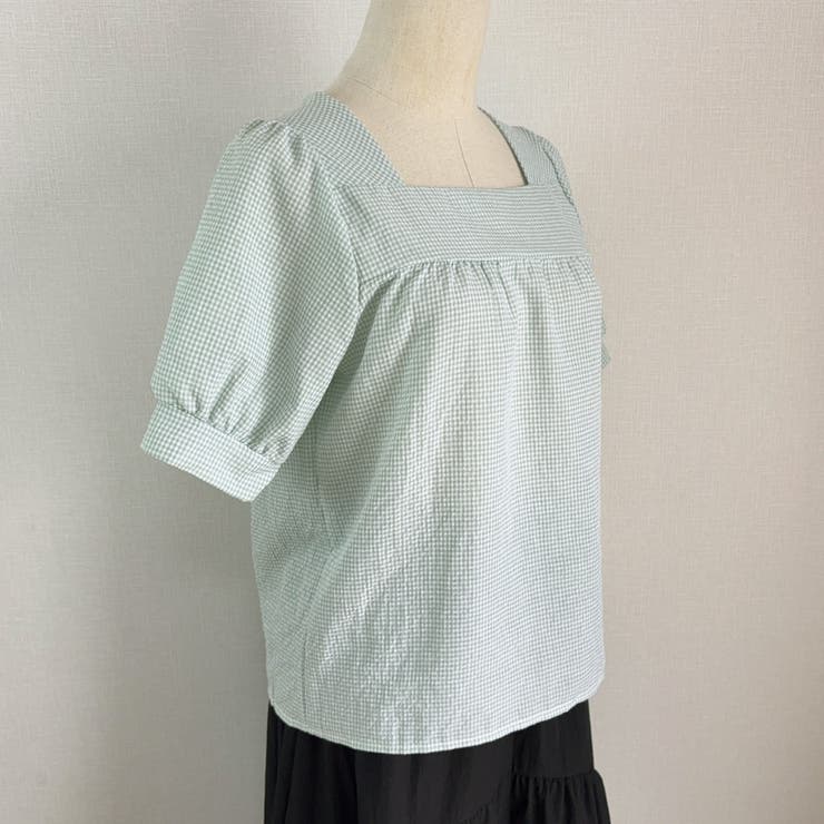 新作ブラウス シャツブラウス スクエアネック | shoppinggo | 詳細画像30 