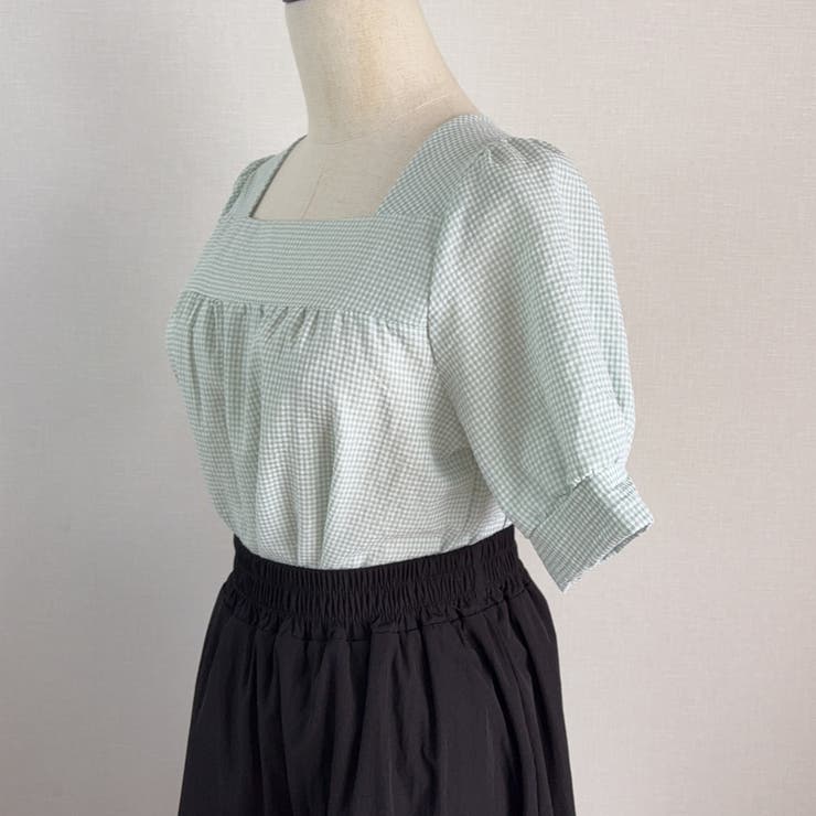 新作ブラウス シャツブラウス スクエアネック | shoppinggo | 詳細画像34 
