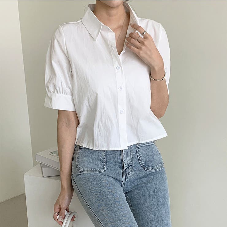 バックプリーツシャツ タック ブラウス | shoppinggo | 詳細画像8 