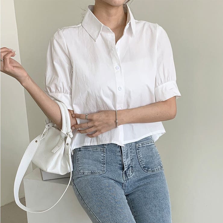 バックプリーツシャツ タック ブラウス | shoppinggo | 詳細画像11 