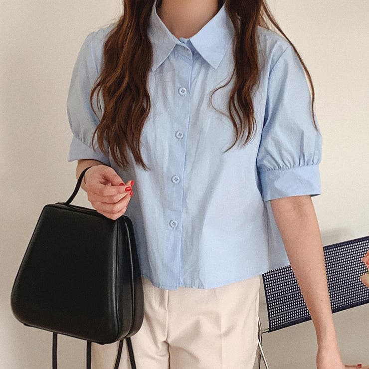 バックプリーツシャツ タック ブラウス | shoppinggo | 詳細画像15 