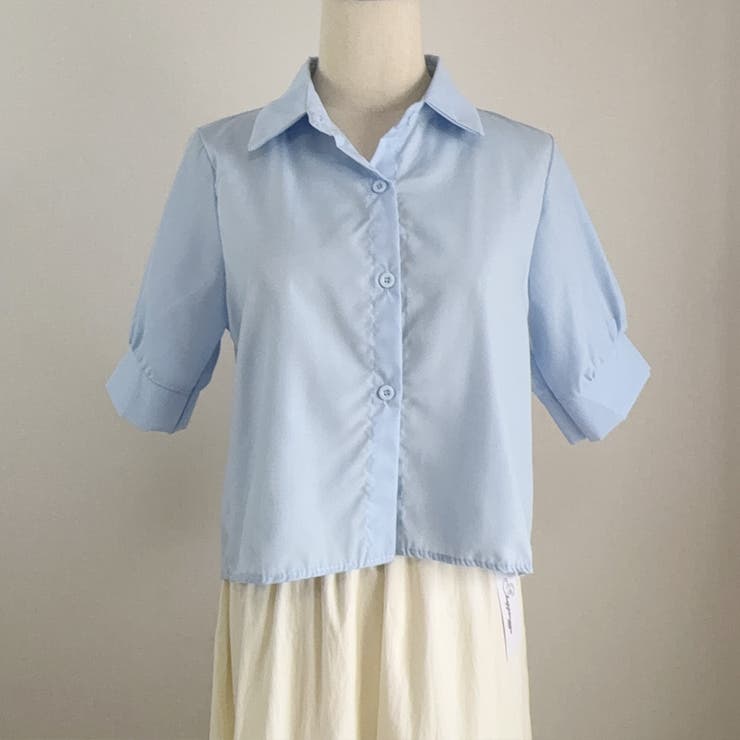 バックプリーツシャツ タック ブラウス | shoppinggo | 詳細画像33 