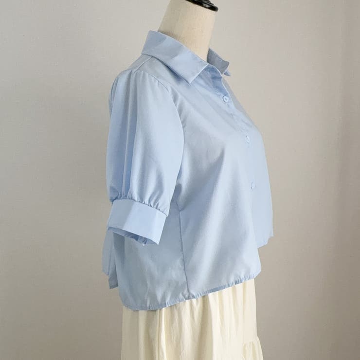 バックプリーツシャツ タック ブラウス | shoppinggo | 詳細画像34 