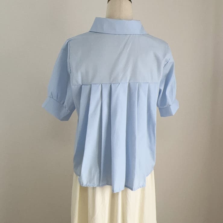 バックプリーツシャツ タック ブラウス | shoppinggo | 詳細画像35 