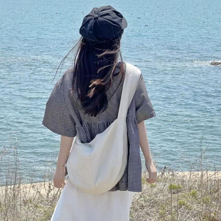 アシンメトリーフリルシャツ 半袖 チェックシャツ | shoppinggo | 詳細画像6 