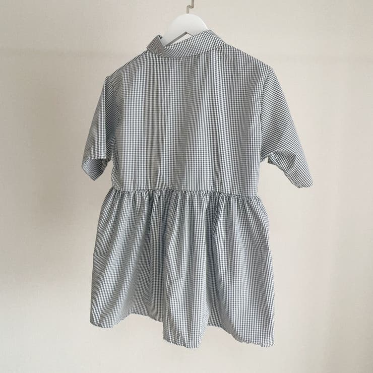 アシンメトリーフリルシャツ 半袖 チェックシャツ | shoppinggo | 詳細画像9 