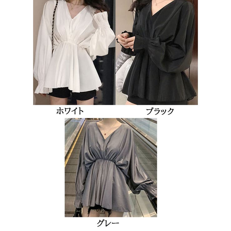 パフスリーブ ブラウス ブラウス | shoppinggo | 詳細画像2 