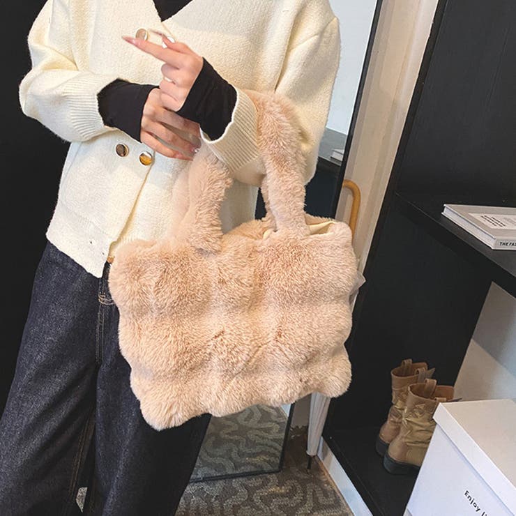 ファーバッグ ふわふわ ミニトートバッグ | shoppinggo | 詳細画像7 