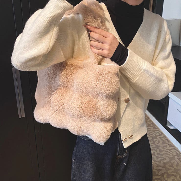 ファーバッグ ふわふわ ミニトートバッグ | shoppinggo | 詳細画像8 