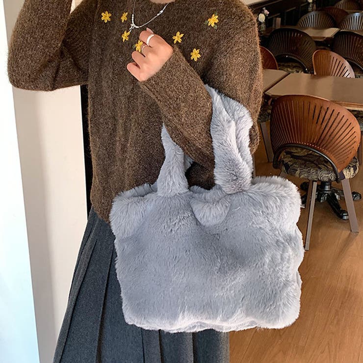 ファーバッグ ふわふわ ミニトートバッグ | shoppinggo | 詳細画像13 