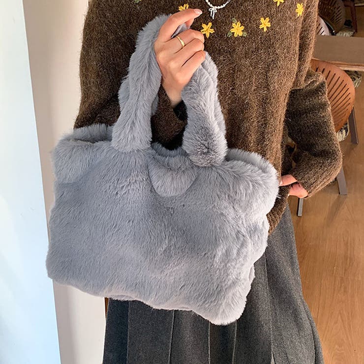 ファーバッグ ふわふわ ミニトートバッグ | shoppinggo | 詳細画像14 