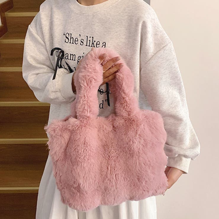 ファーバッグ ふわふわ ミニトートバッグ | shoppinggo | 詳細画像20 