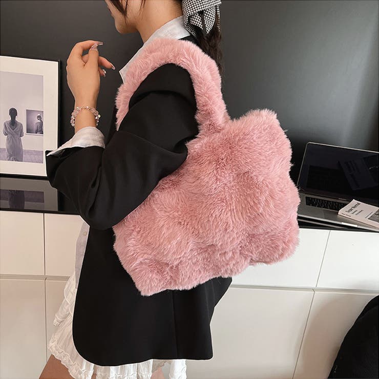 ファーバッグ ふわふわ ミニトートバッグ | shoppinggo | 詳細画像21 