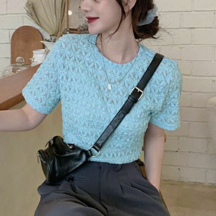 ブルー | ブラウストップス 白 薄手 | shoppinggo