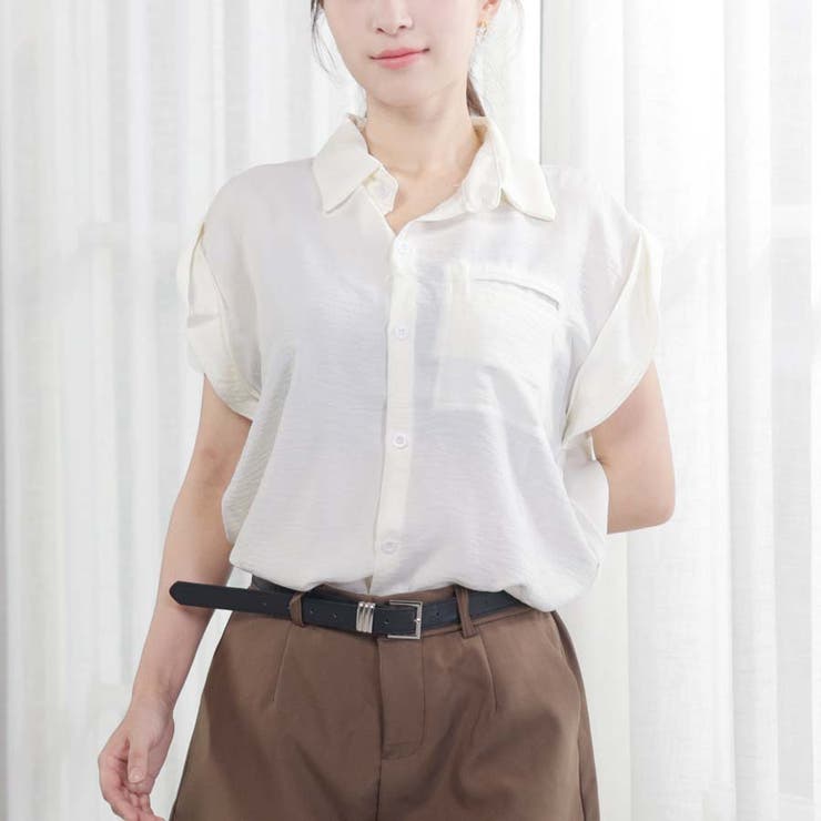 ブラウスシャツ レディース 半袖 | shoppinggo | 詳細画像3 