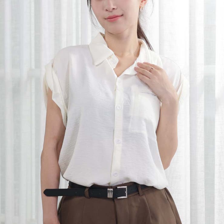 ブラウスシャツ レディース 半袖 | shoppinggo | 詳細画像8 
