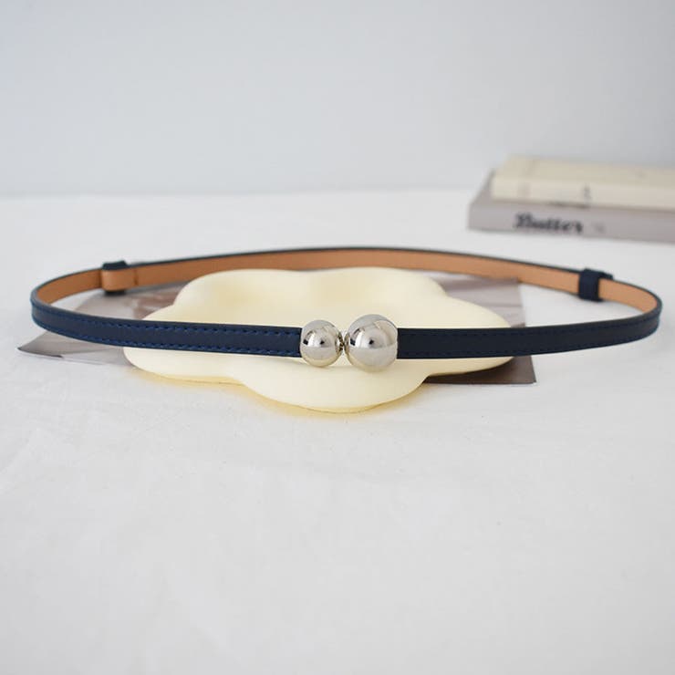 ネイビー | ベルト 穴なし レディース | shoppinggo