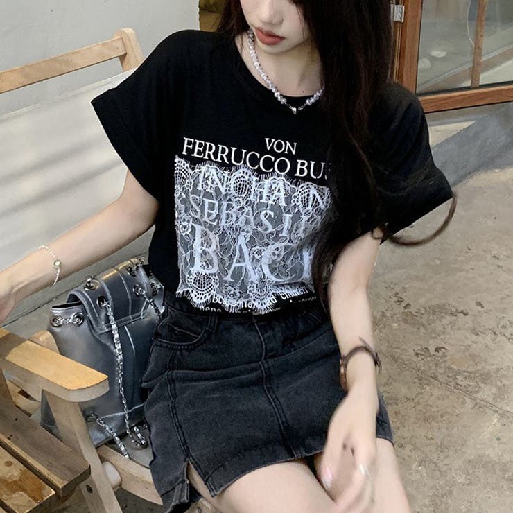 ロゴTシャツ 半袖 ゆったり | shoppinggo | 詳細画像6 