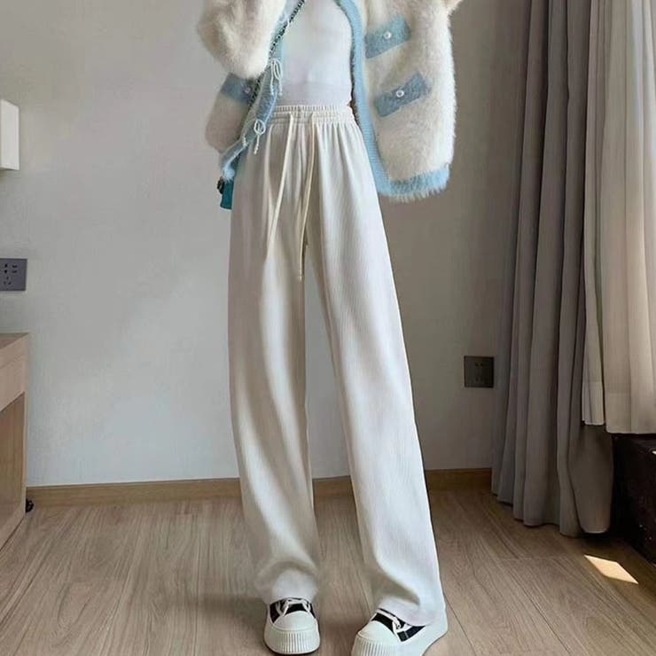 裏起毛 パンツ ワイドパンツ | shoppinggo | 詳細画像5 