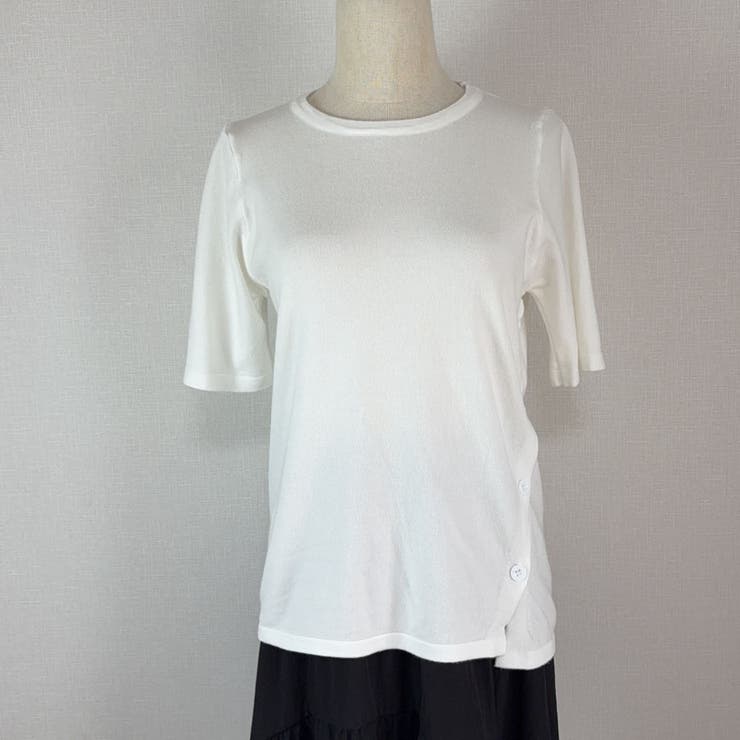 夏服 サイドボタンサマーニット 半袖 | shoppinggo | 詳細画像7 