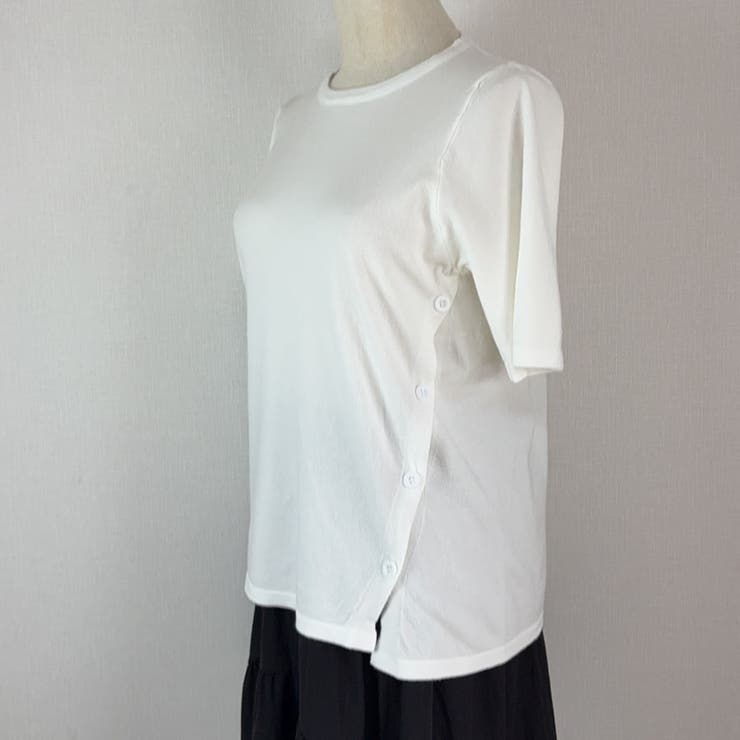 夏服 サイドボタンサマーニット 半袖 | shoppinggo | 詳細画像8 
