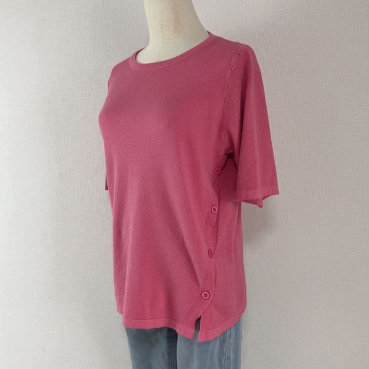 夏服 サイドボタンサマーニット 半袖 | shoppinggo | 詳細画像35 
