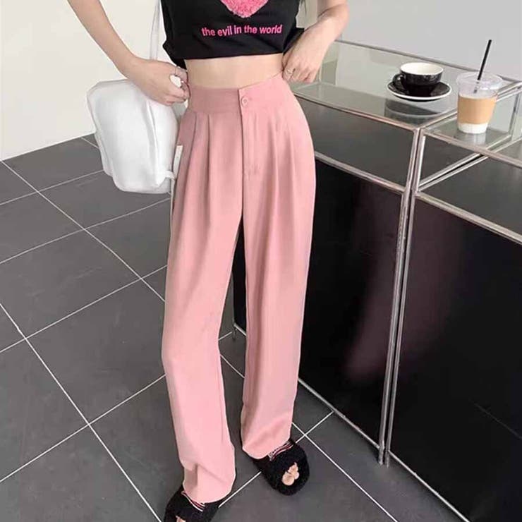 タックワイドパンツ スラックス リラックスパンツ | shoppinggo | 詳細画像11 