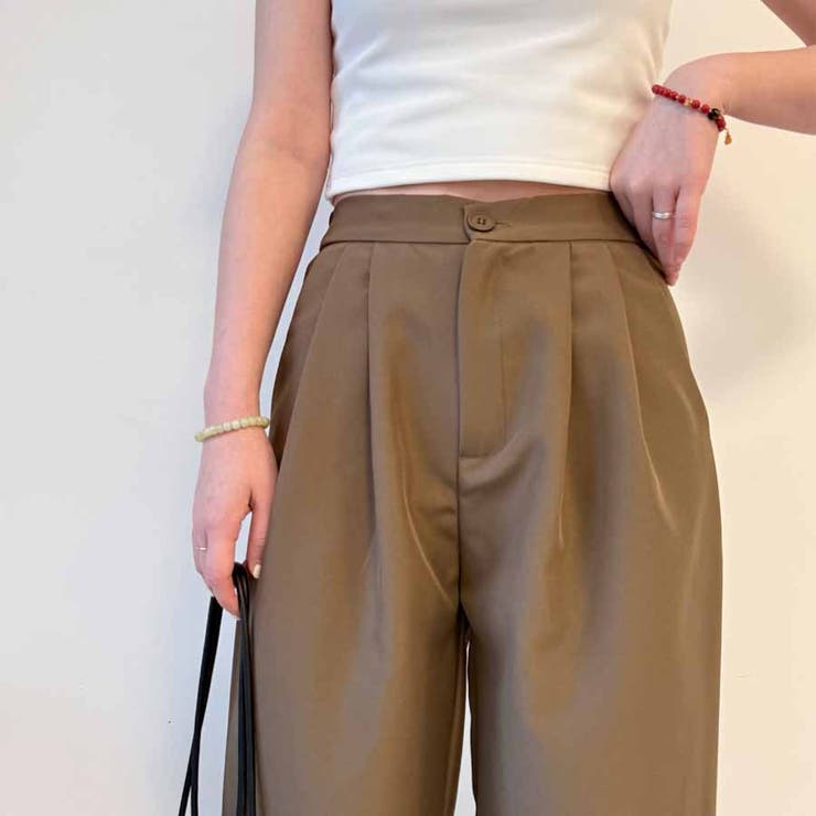 タックワイドパンツ スラックス リラックスパンツ | shoppinggo | 詳細画像26 