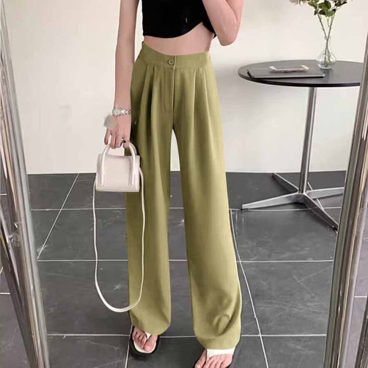 タックワイドパンツ スラックス リラックスパンツ | shoppinggo | 詳細画像17 