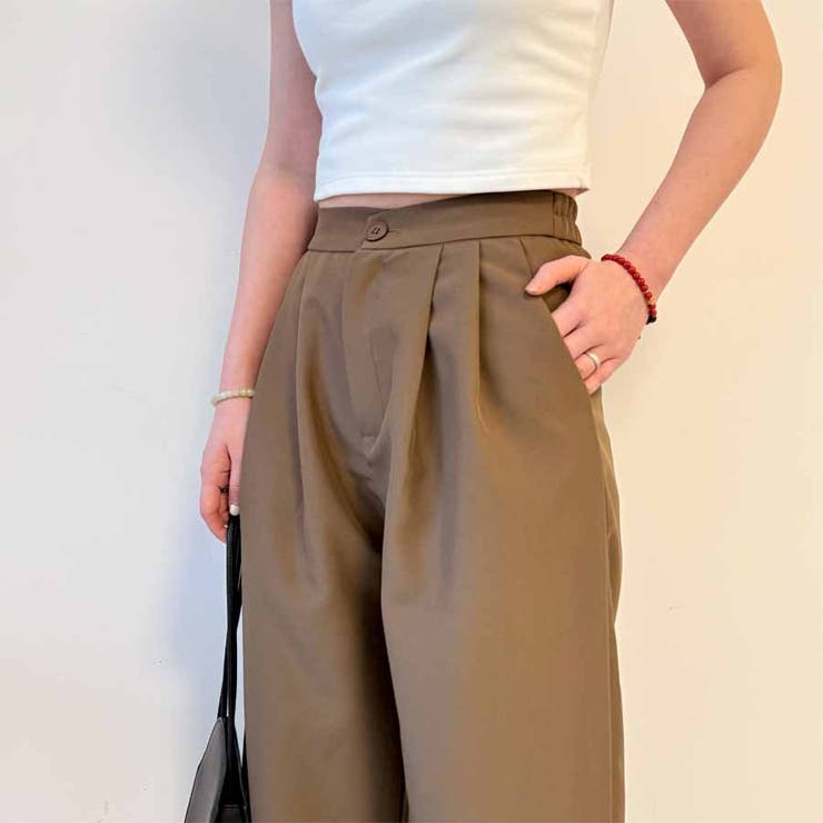 タックワイドパンツ スラックス リラックスパンツ | shoppinggo | 詳細画像29 