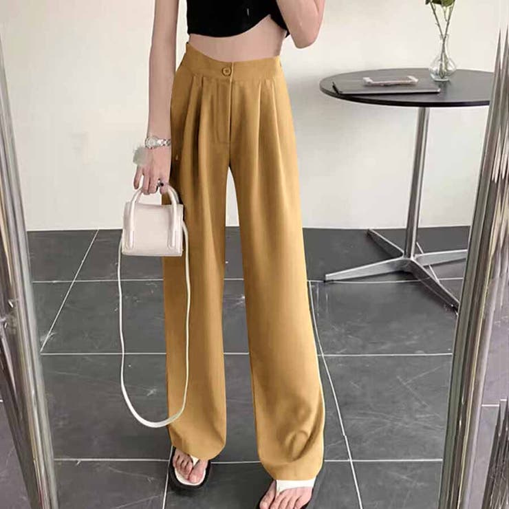 タックワイドパンツ スラックス リラックスパンツ | shoppinggo | 詳細画像19 