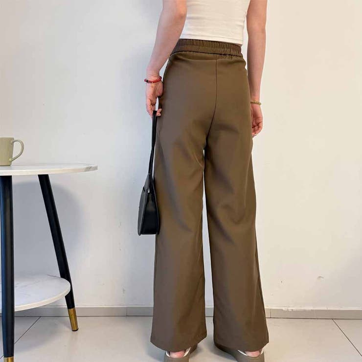 タックワイドパンツ スラックス リラックスパンツ | shoppinggo | 詳細画像31 