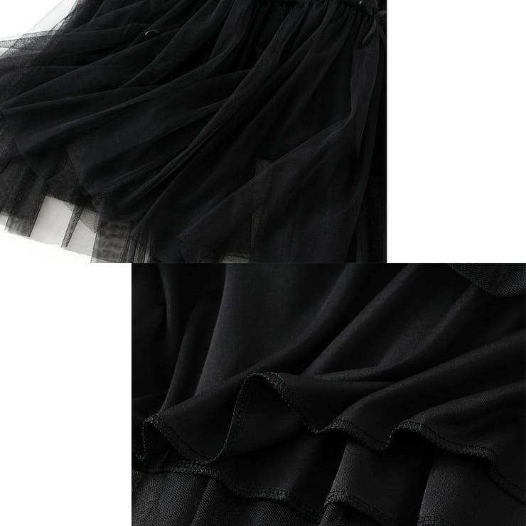 【NANA&NANAコラボ】チュールスカート リボンモチーフ フレアスカート | shoppinggo | 詳細画像27 