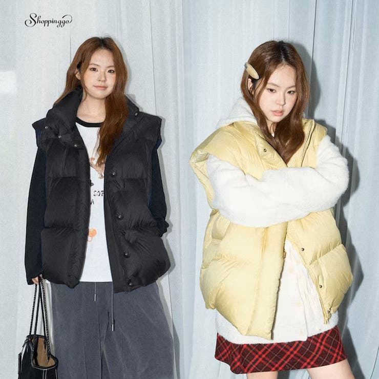 中綿ベスト 中綿コート ショート丈 | shoppinggo | 詳細画像1 