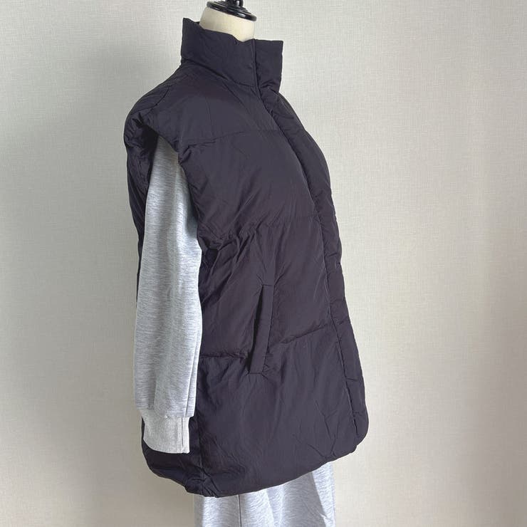 中綿ベスト 中綿コート ショート丈 | shoppinggo | 詳細画像4 