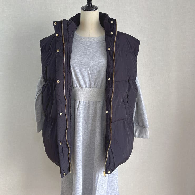 中綿ベスト 中綿コート ショート丈 | shoppinggo | 詳細画像6 