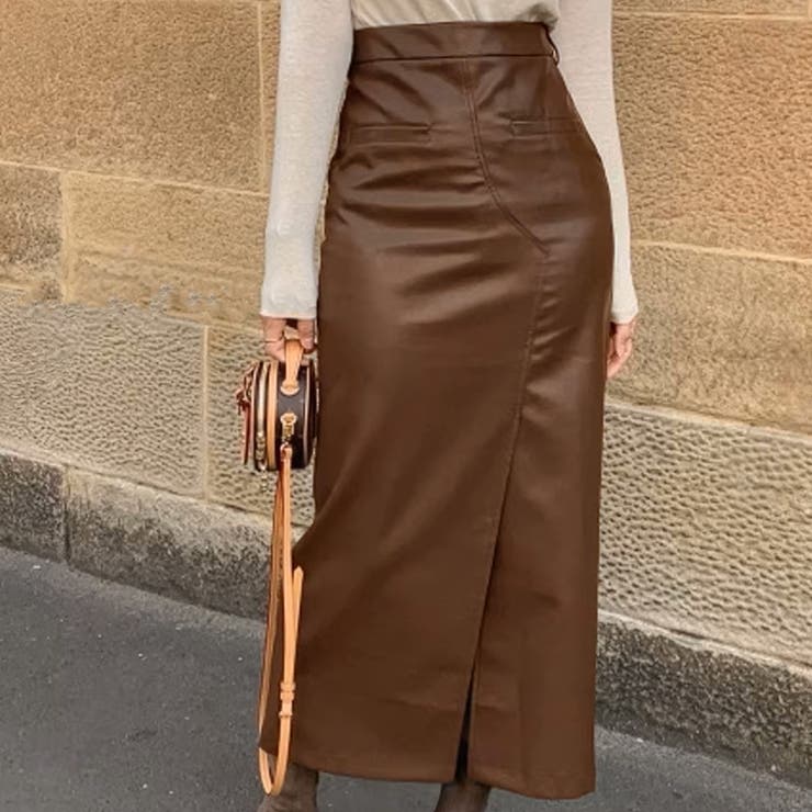 レザースカート レディース PUスカート | shoppinggo | 詳細画像12 