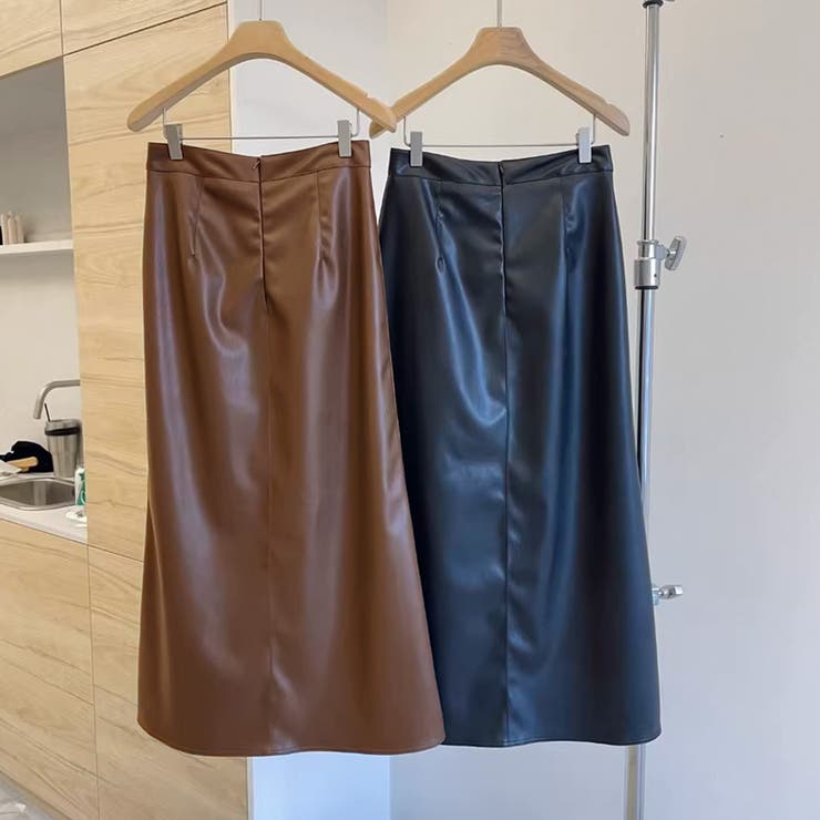 レザースカート レディース PUスカート | shoppinggo | 詳細画像13 