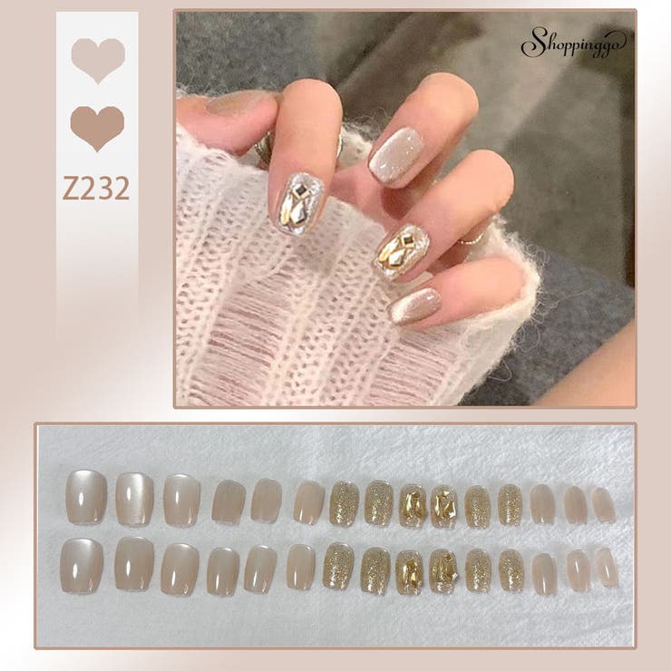 ネイルチップ ショート シンプル | shoppinggo | 詳細画像1 