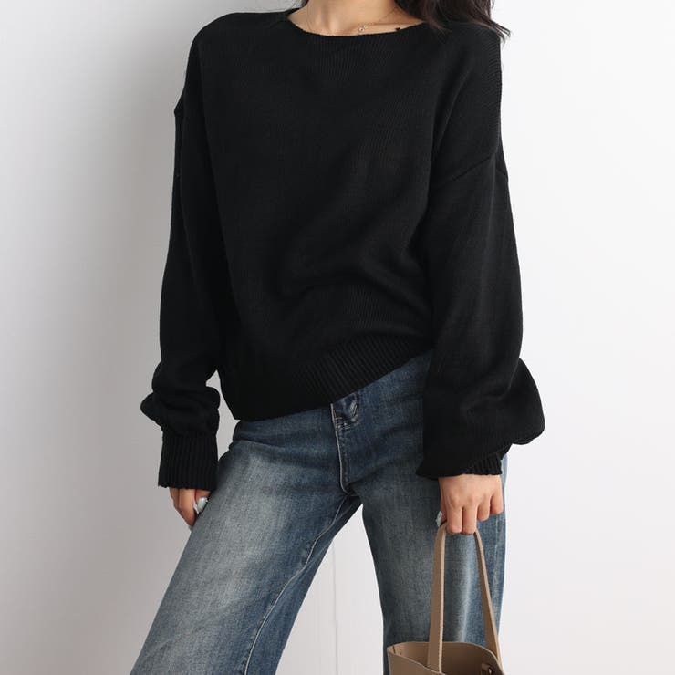 クラシックパフスリーブ ニット プルオーバー | shoppinggo | 詳細画像3 