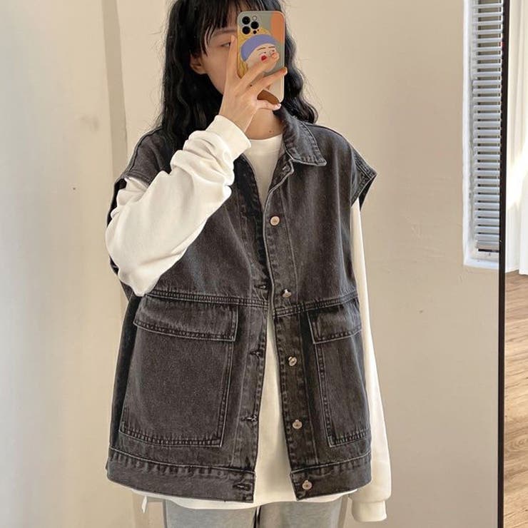 ジレベスト デニムベスト ノースリーブ | shoppinggo | 詳細画像15 
