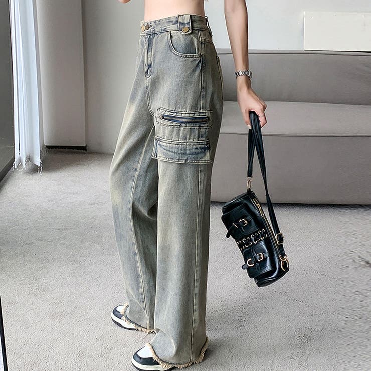 フレアパンツ デニムパンツ レディース | shoppinggo | 詳細画像4 