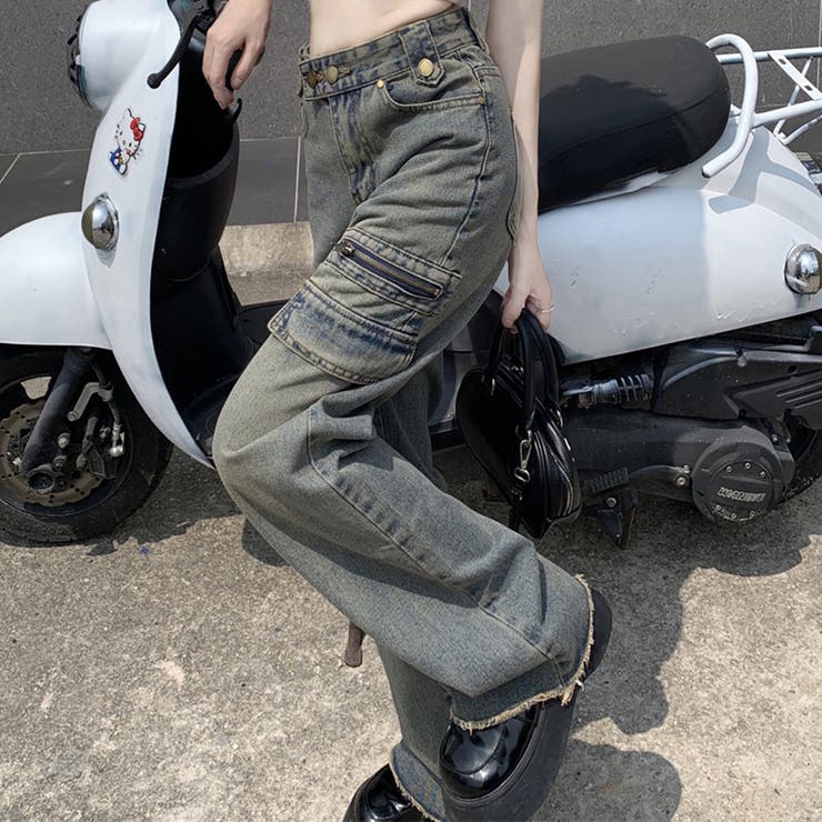 フレアパンツ デニムパンツ レディース | shoppinggo | 詳細画像19 