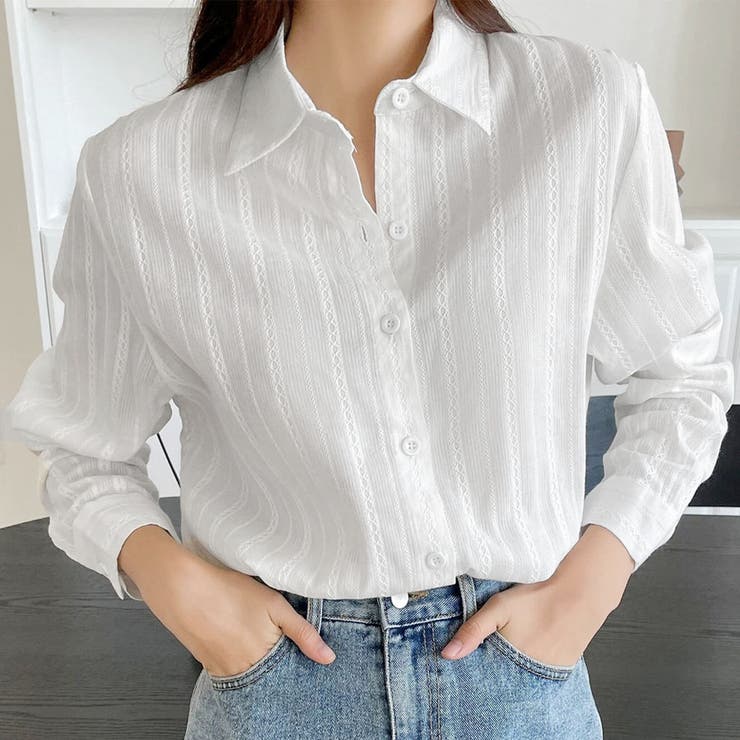 白シャツ レディース トップス | shoppinggo | 詳細画像9 