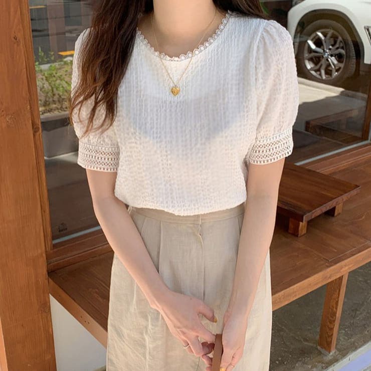 ブラウストップス 白 薄手 | shoppinggo | 詳細画像6 
