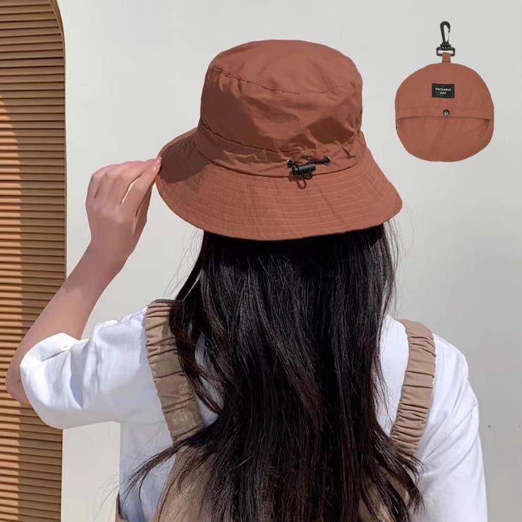 赤錆色 | UVカット 帽子 レディース | shoppinggo